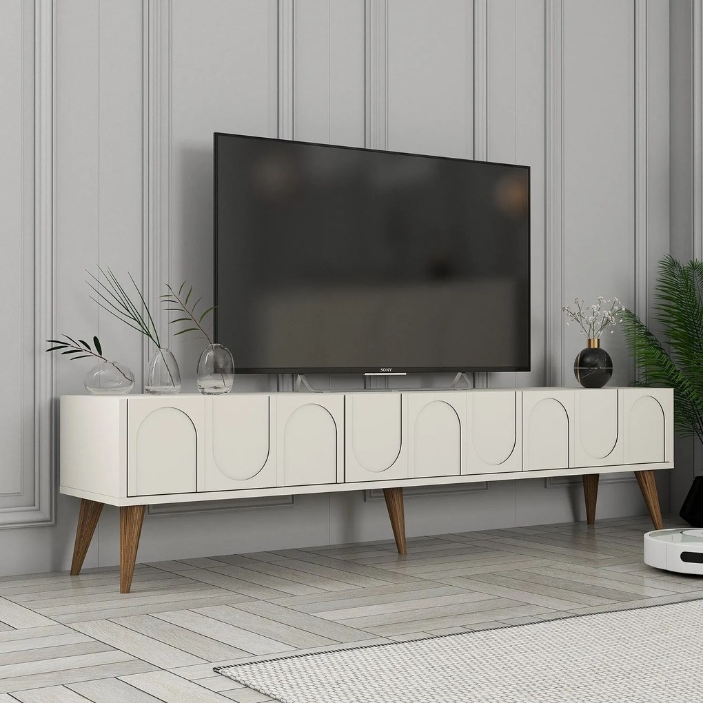 Unidade TV Lyon – Creme Nogueira – 180x44x35 cm