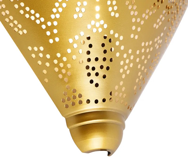 Candeeiro de parede oriental dourado - Zayn Oriental