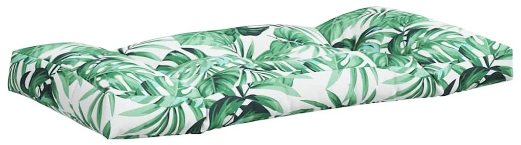 Almofadões para sofá de paletes 3 pcs tecido padrão de folhas