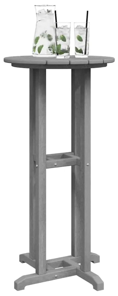 Mesa de Bar Cinzento-claro 55x55x107 cm HDPE