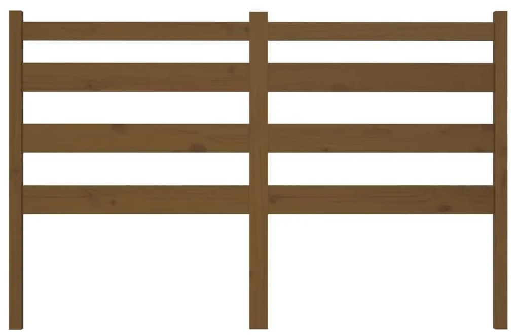 Cabeceira de cama 146x4x100 cm pinho maciço castanho mel