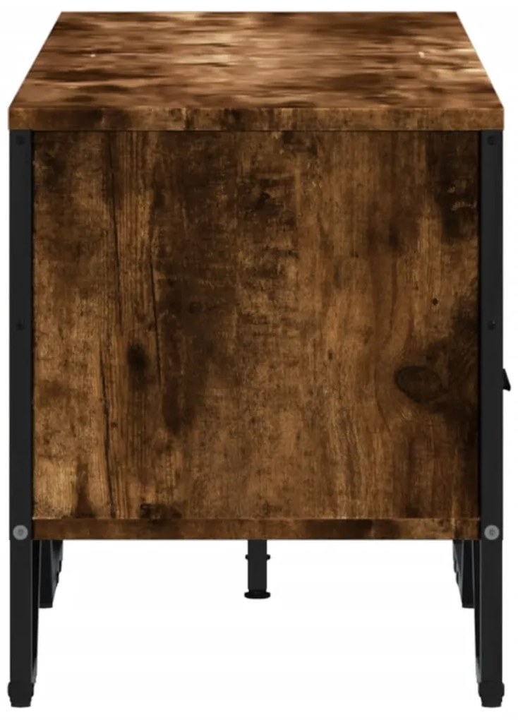 Móvel de TV 122x34x41 cm derivados de madeira carvalho fumado