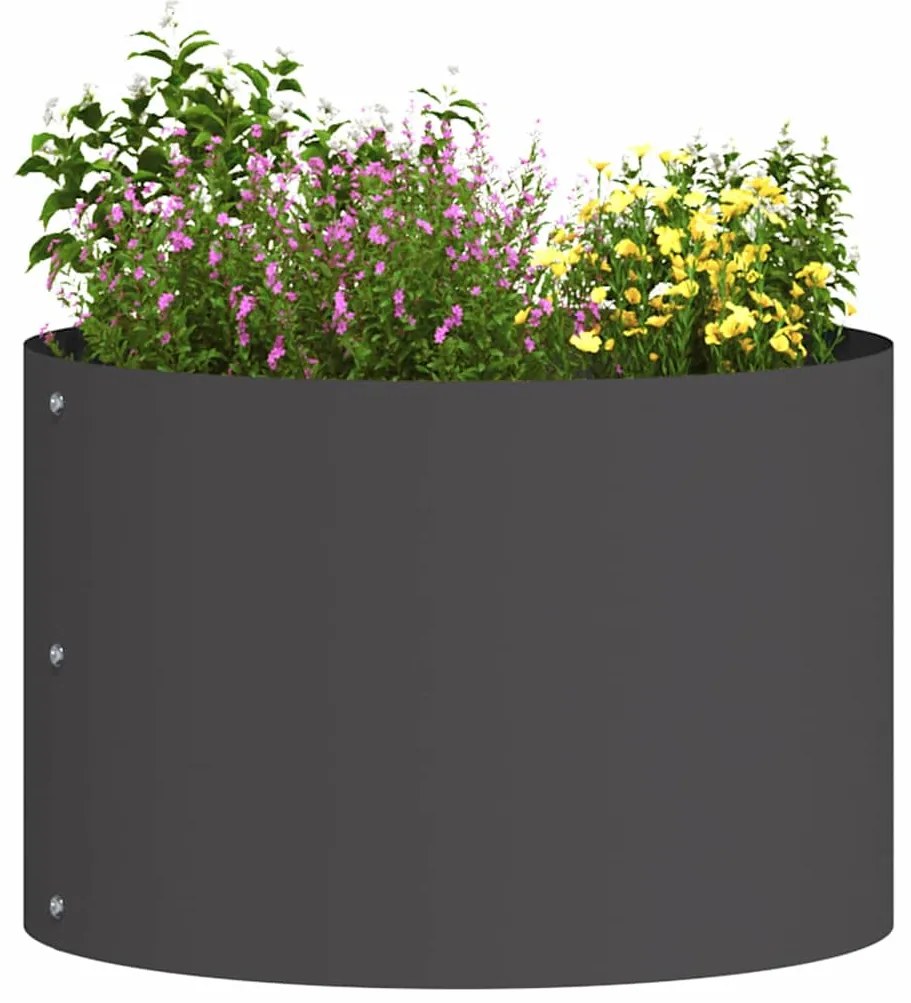Plantadeira de Metal Preta Preto Metal 30 x 30 x 20 cm