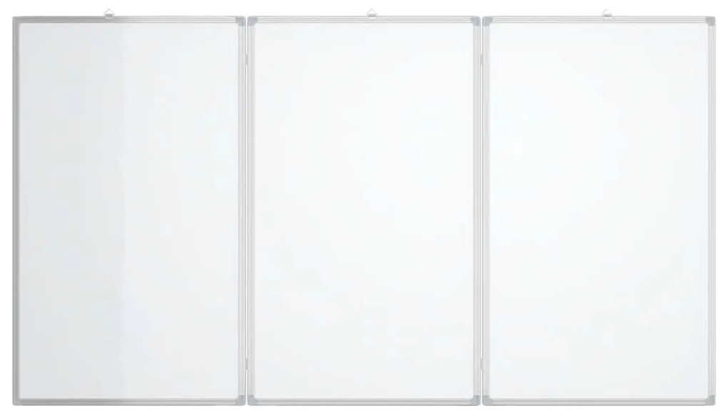 Quadro branco magnético dobrável 180x80x1,7 cm alumínio