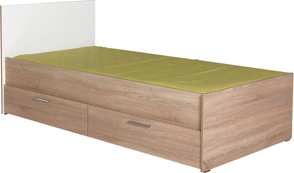Estrutura de Cama com Gavetas "Prime" - 90x190 cm - Carvalho Sonoma e