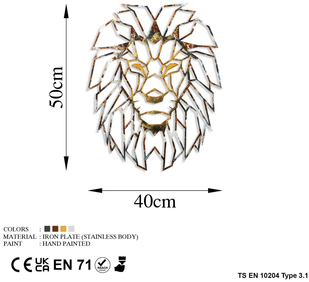 Acessório Decorativo de Parede Bys-130 – Multicolor – 40x50 cm