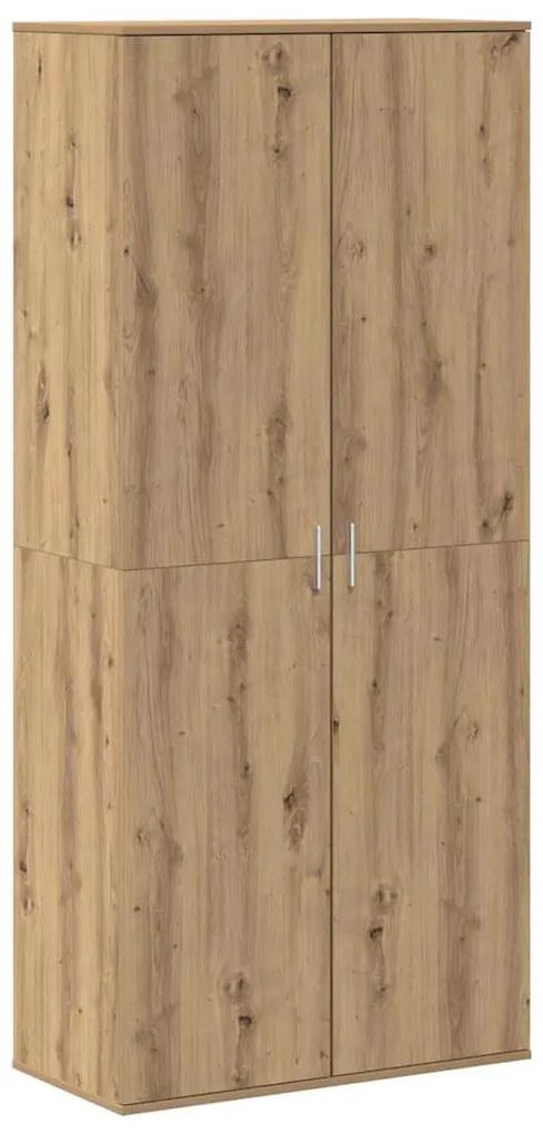 Estante Alta Carvalho Artesanal 80x39x178 cm Madeira Engenheirada