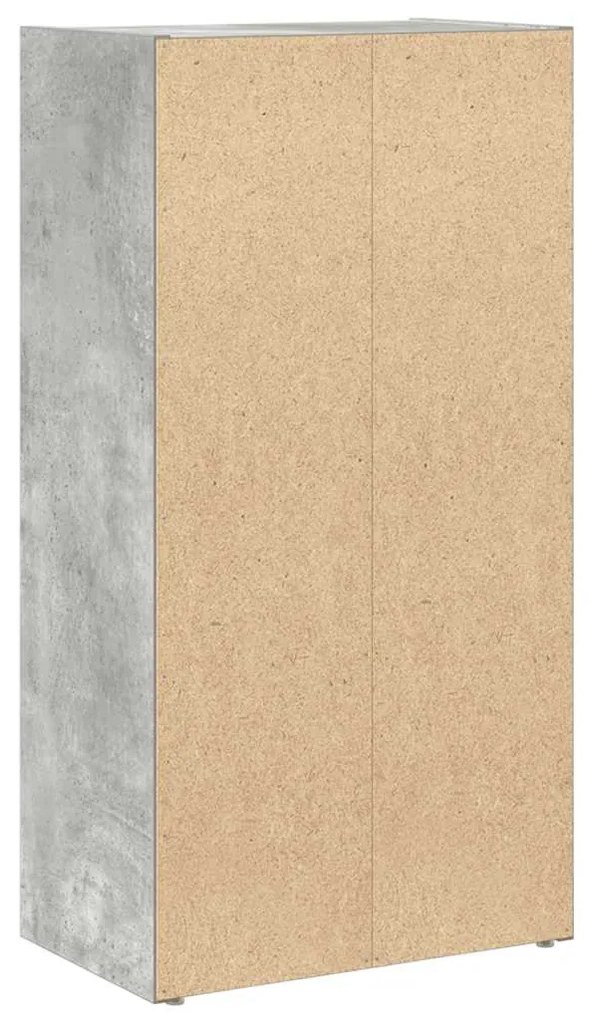 Estante 40x24x77 cm derivados de madeira cinzento cimento