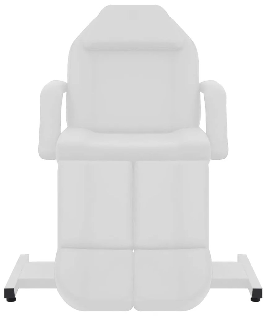 Cadeira de esteticista couro artificial 180x62x78 cm branco