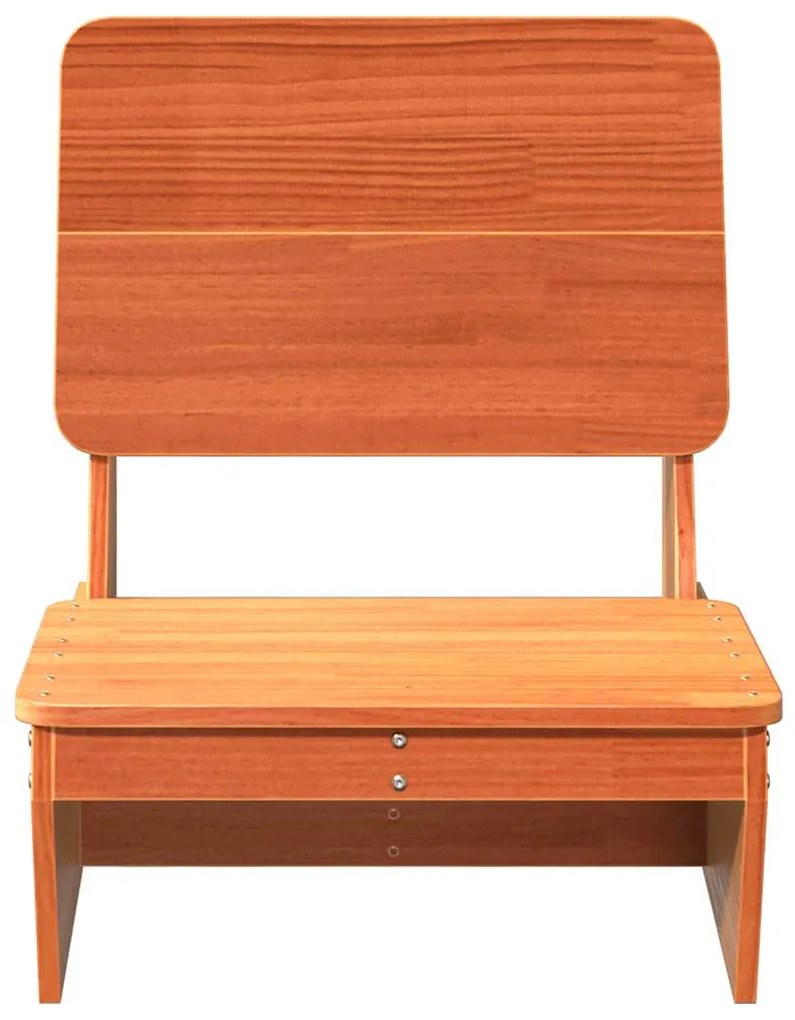 Cadeiras de jardim 2 pcs 60x64x70,5cm pinho maciço castanho-mel