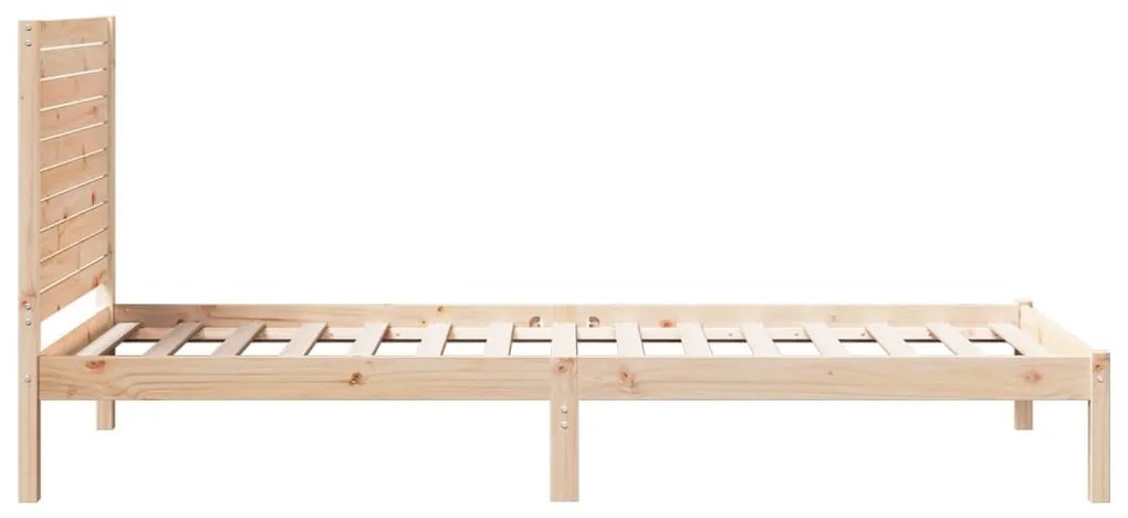 Cama extra longa sem colchão 100x220 cm madeira maciça