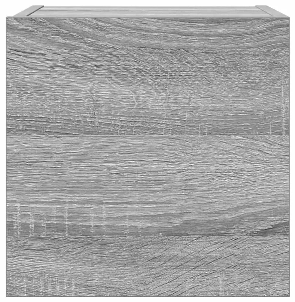 Móveis de TV de parede 4 pcs 30,5x30x30 cm cinzento sonoma