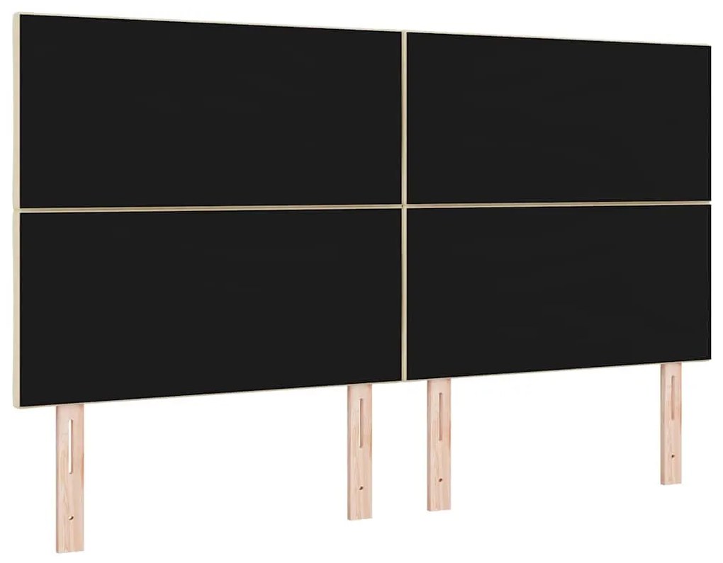 Cabeceira LED vidaXL Design Blocos de Diamante Creme 180 cm Tecido