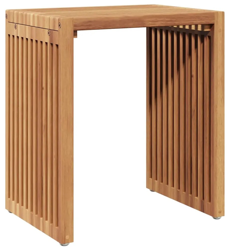 Conjunto de Mesas Laterais de Jardim 3 pcs Madeira Sólida de Teca