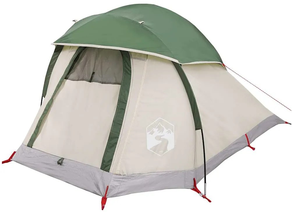 Tenda de campismo cúpula para 1 pessoa impermeável verde