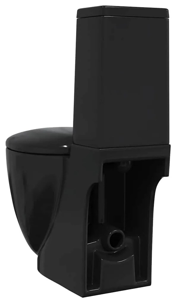 Sanita WC redonda cerâmica c/ descarga água inferior preto