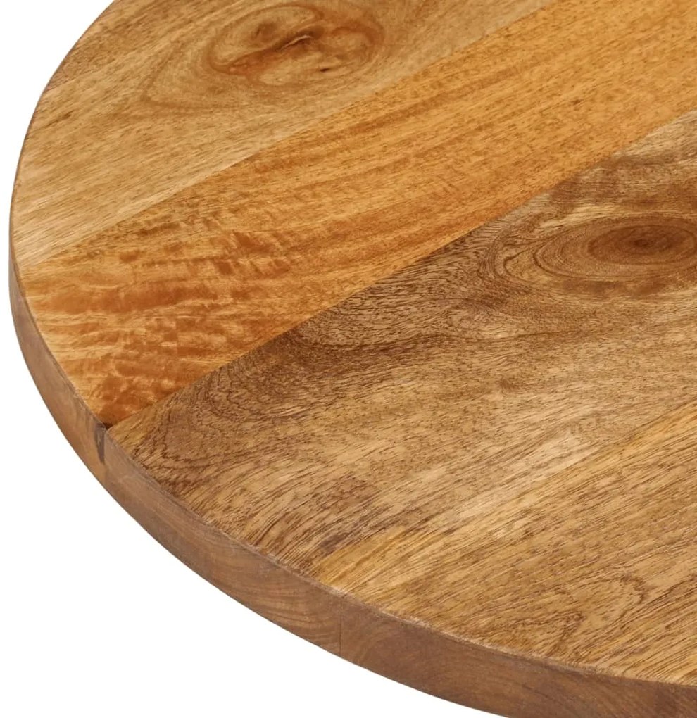 Tampo de mesa oval 80x40x3,8 cm madeira de mangueira maciça