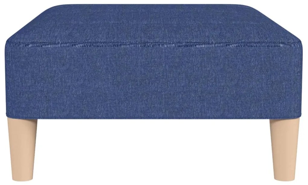Apoio de pés tecido 78x56x32 azul