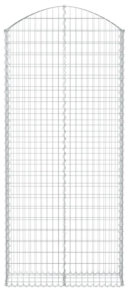 Cesto gabião arqueado 100x30x220/240 cm ferro galvanizado