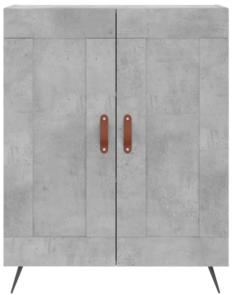 Armário alto 69,5x34x180 cm derivados de madeira cinza cimento