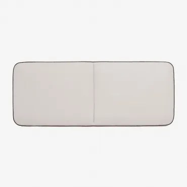 Cabeceira Em Bouclé De 180 Cm Romeo Caracóis Blanco & 160 Cm - Sklum