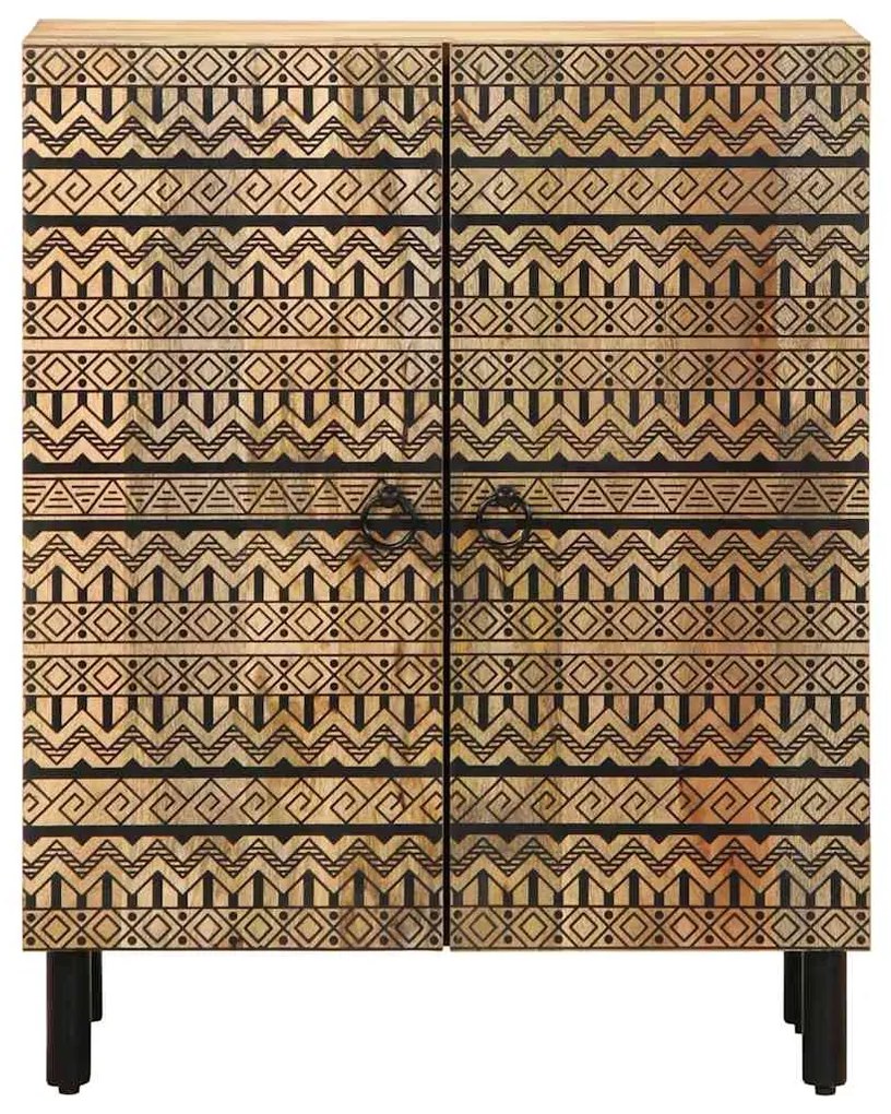 Aparador 60x33,5x75 cm madeira de mangueira áspera maciça