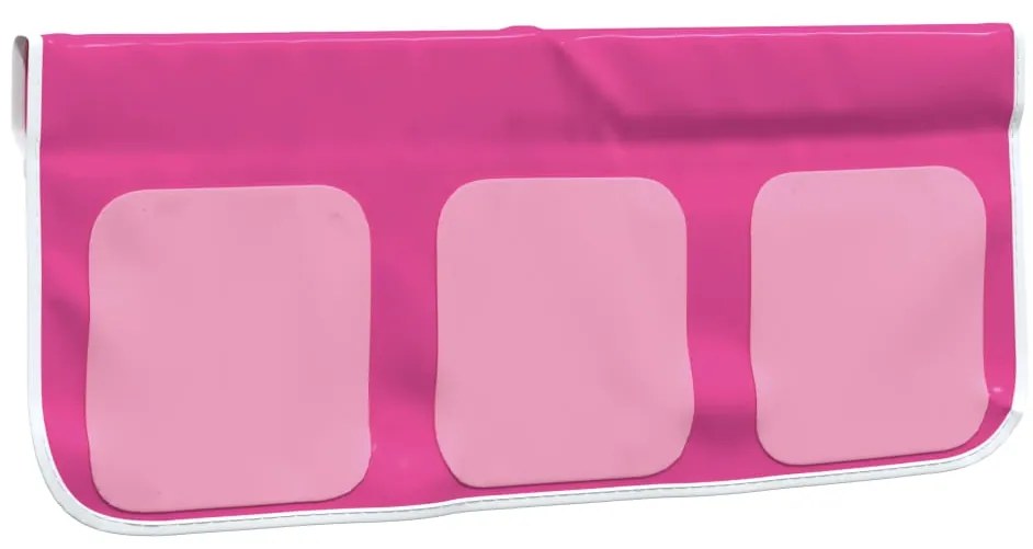 Cortinas para cama elevada com túnel poliéster rosa