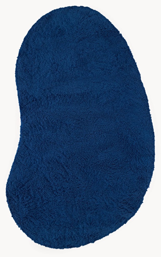Tapete de pelo comprido com forma orgânica Tully