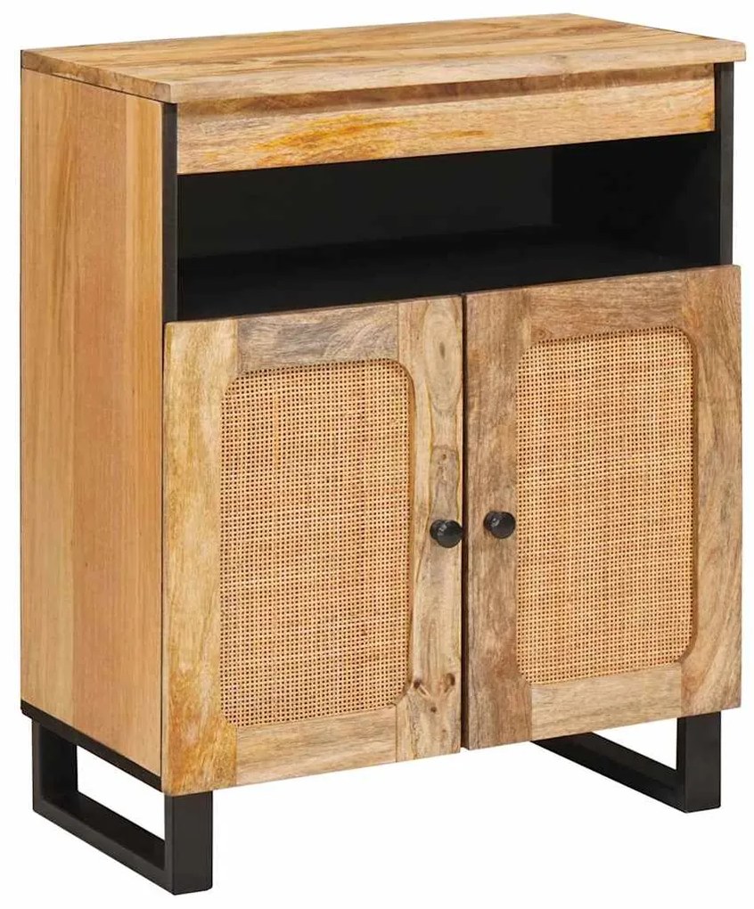 vidaXL Buffet Castanho 60 x 33 x 75 cm Madeira de manga maciça