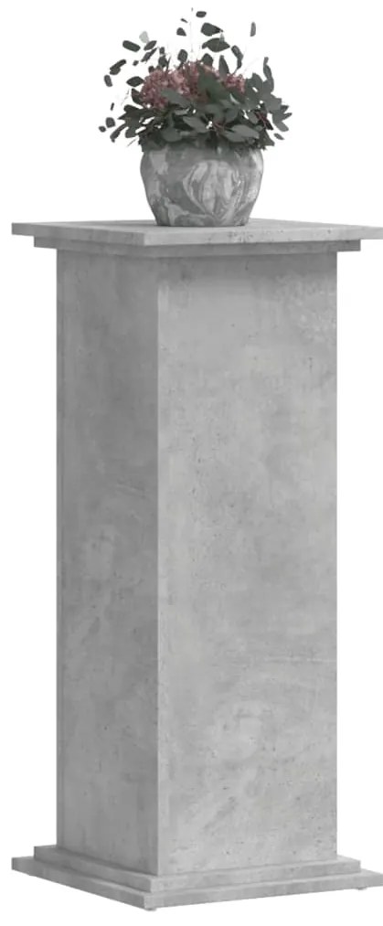 Suporte p/ plantas 33x33x80 cm derivados madeira cinza cimento