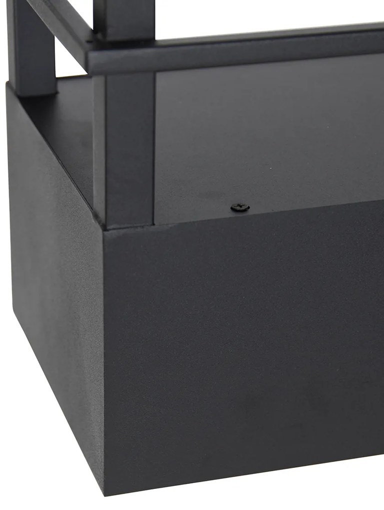 LED Candeeiro de suspensão inteligente preto com prateleira incl. 4 Wifi GU10 - Cage Rack Industrial