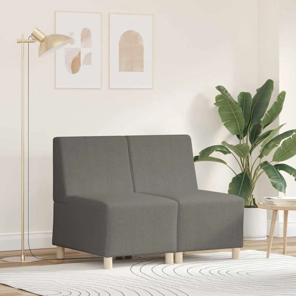 Sofá Chiar 2 pcs Cinzento-claro 55 x 74 x 82 cm
