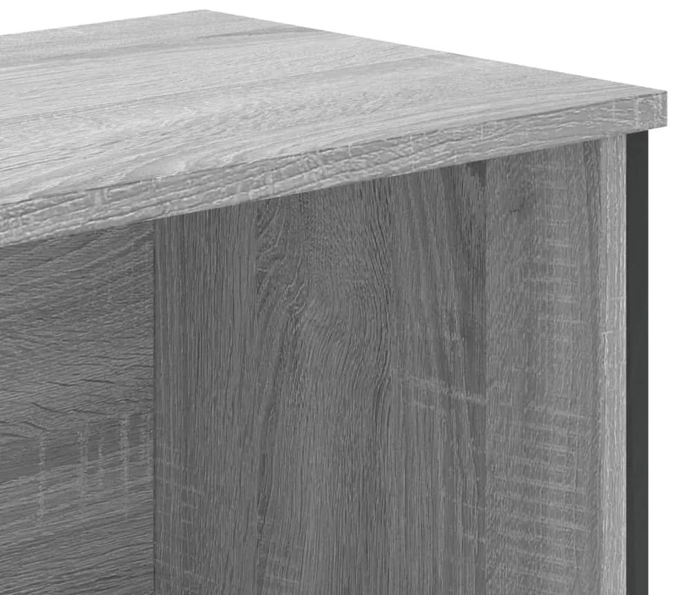 Estante 80x31x169 cm derivados de madeira cinzento sonoma