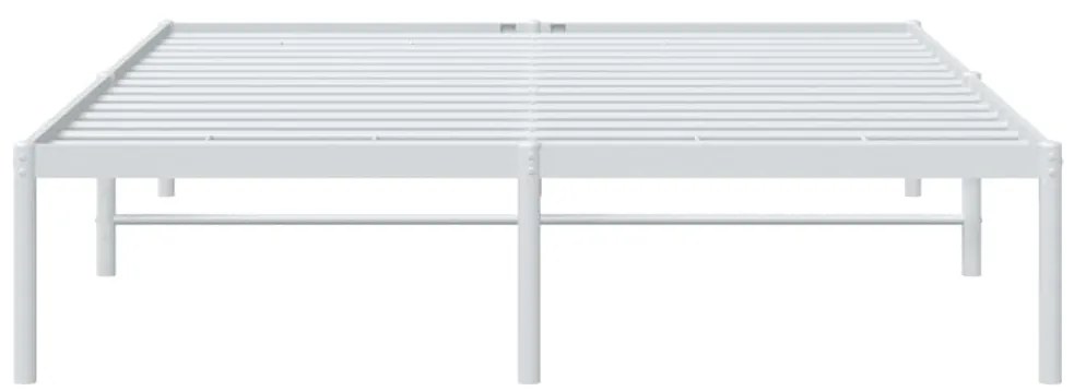 Estrutura de cama 160x200 cm metal branco