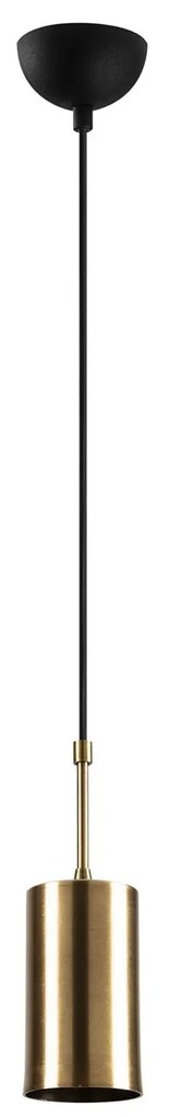 Candeeiro de Teto Kem – Dourado e Preto – 9 cm x 124 cm