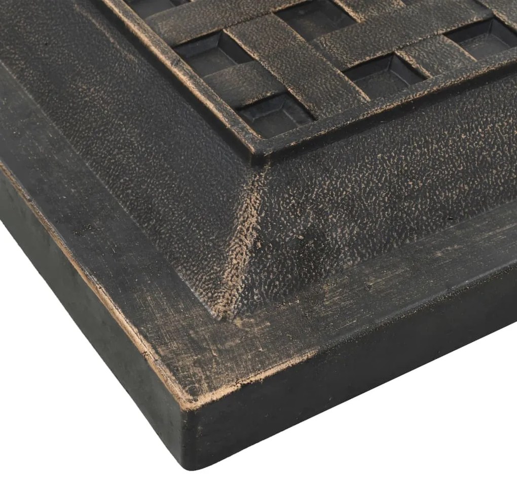 Base de guarda-sol quadrada poliresina 12 kg bronze