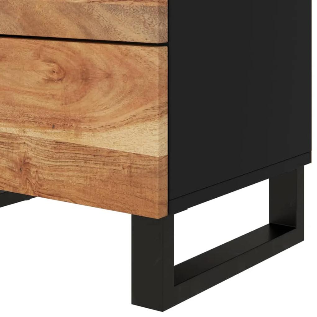 Mesa de cabeceira 50x33x62 cm acácia maciça/derivados madeira