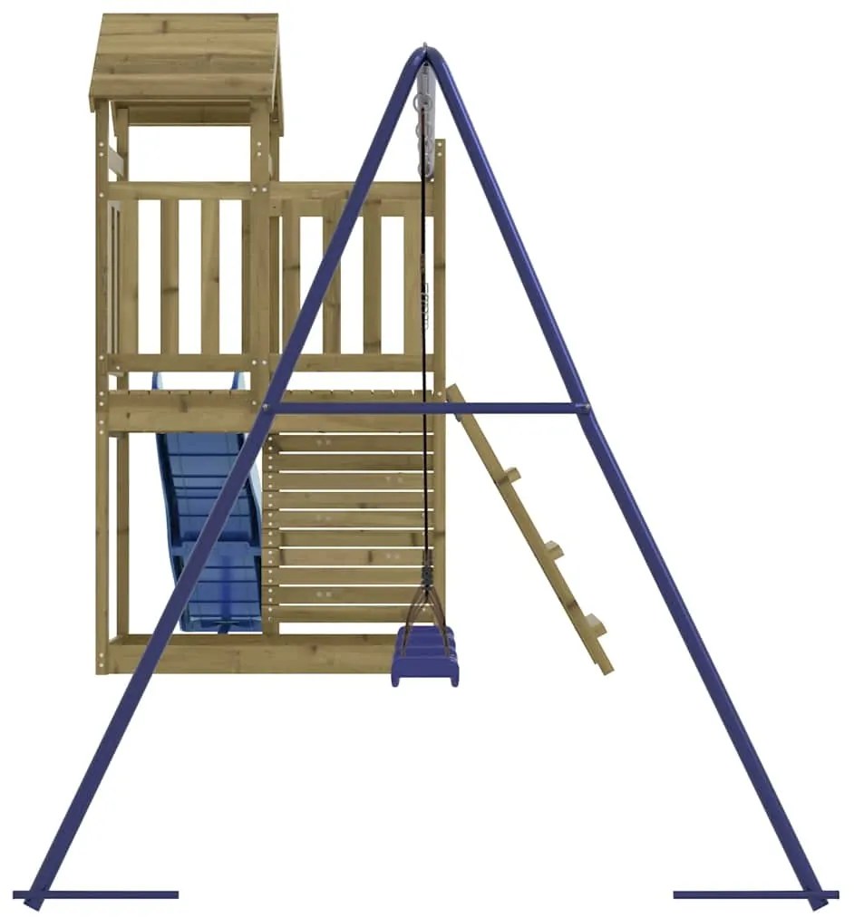Conjunto de brincar para exterior madeira de pinho impregnada