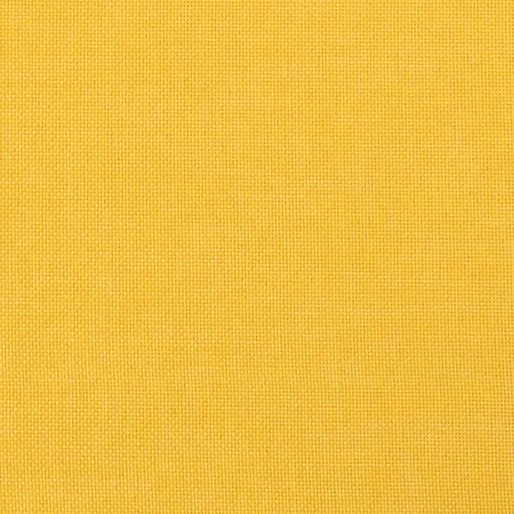 Poltrona Kalani WingBack em Tecido - Amarelo Mostarda - Design Nórdico