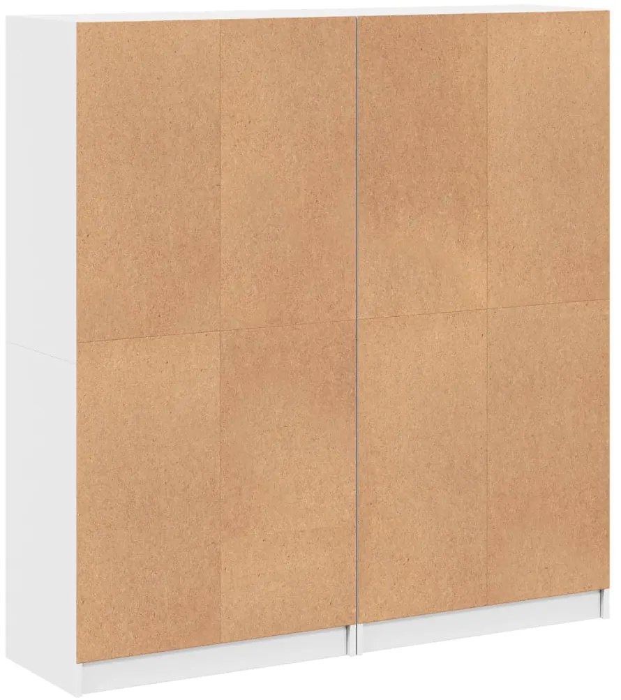 Estante c/ portas 136x37x142 cm derivados de madeira branco
