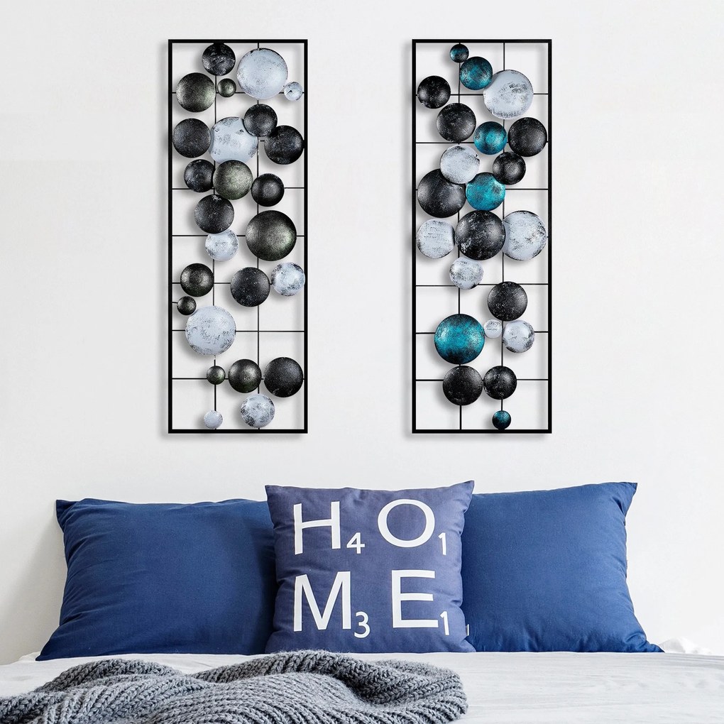 Acessório Decorativo de Parede Camber – Multicolor – 32x92x4 cm (2 Peç