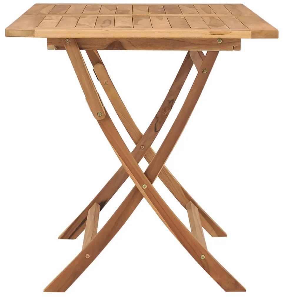 Mesa de jardim dobrável 120x70x75 cm madeira teca maciça