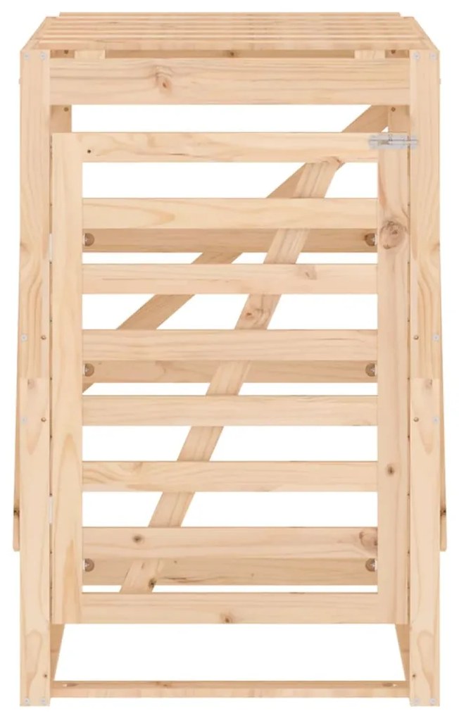 Abrigo para caixote do lixo 84x90x128,5 cm pinho maciço