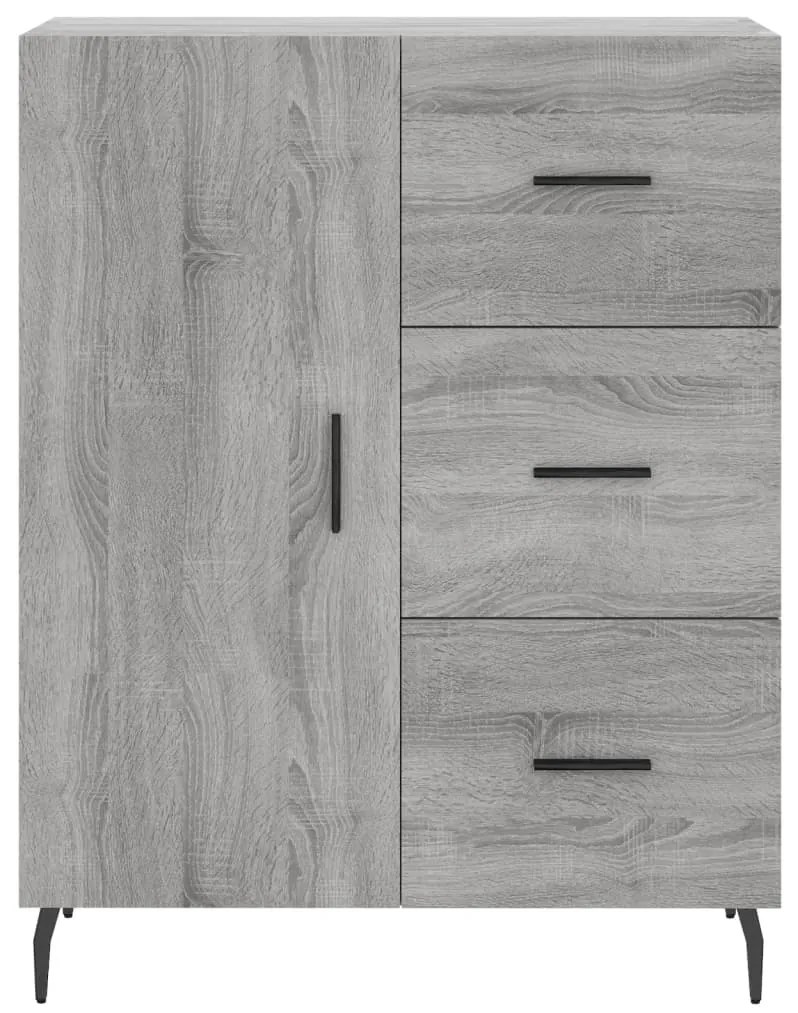 Armário alto 69,5x34x180 cm derivados de madeira sonoma cinza