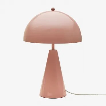 Candeeiro De Mesa Em Ferro Jaliya Rosa Quartzo - Sklum