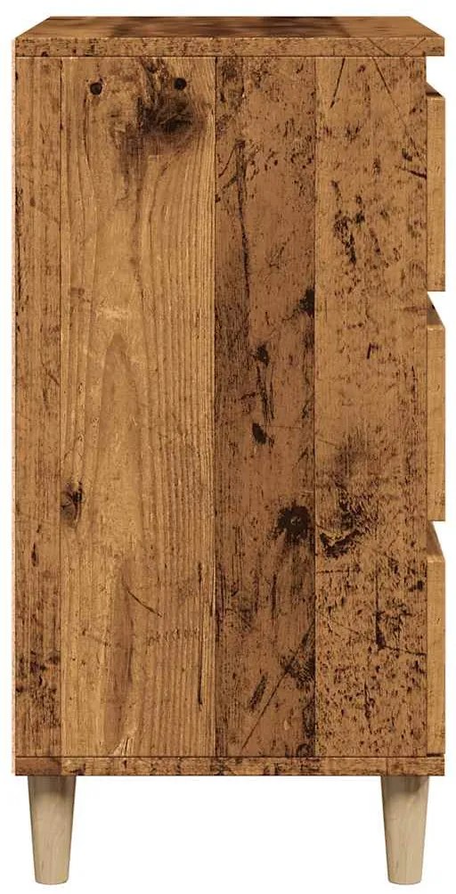 Aparador madeira velha 60x35x70 cm madeira trabalhada