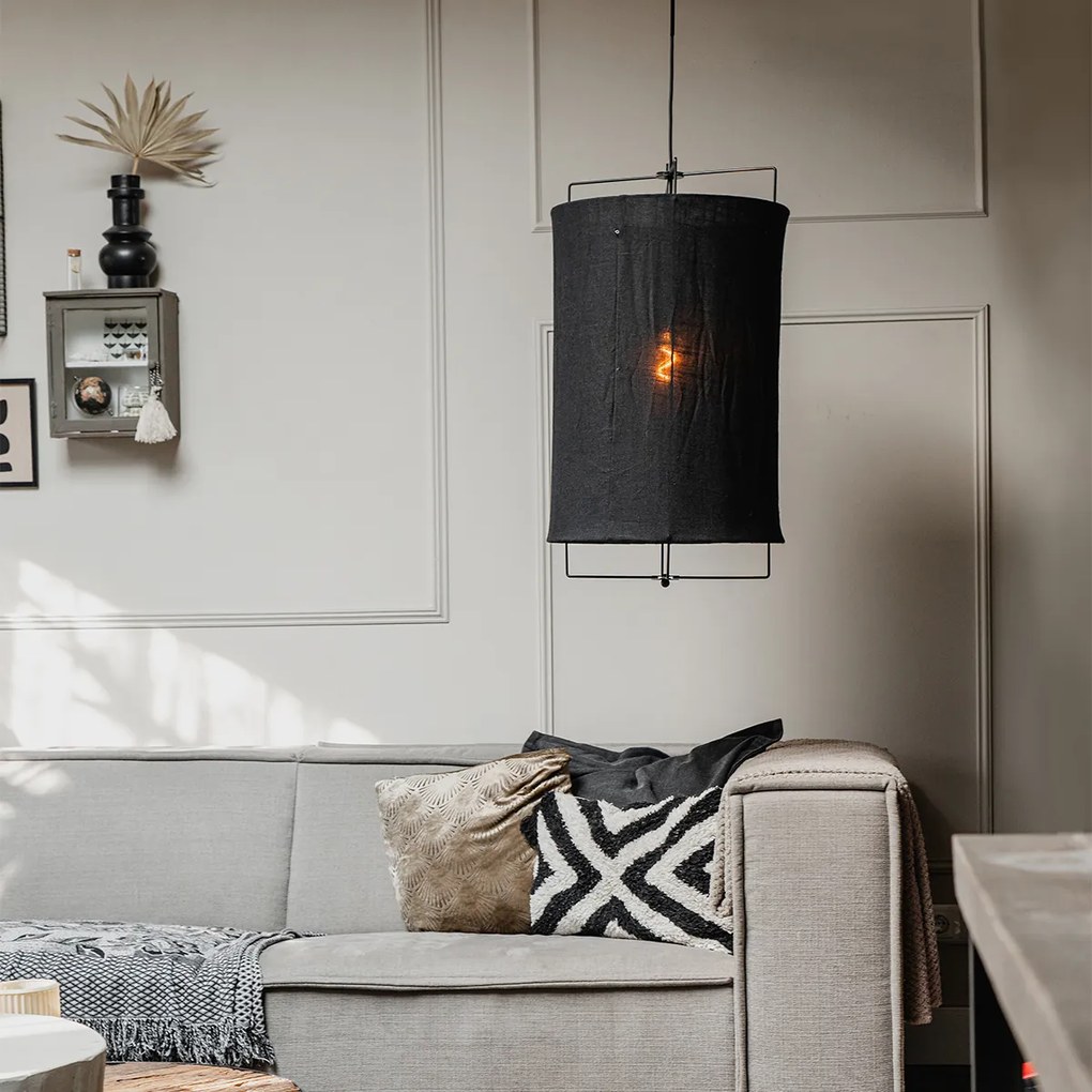 Candeeiro de suspensão design preto - Rich