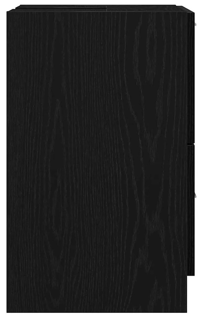 Gabinete de Pia Preto 40x37x59 cm Madeira Engenheirada