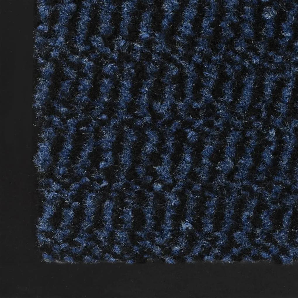 Tapete controlo de pó retangular tufado 40x60 cm azul