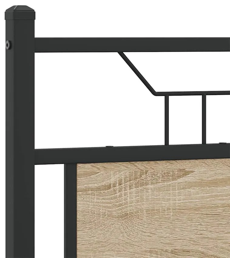 Estrutura cama s/ colchão derivados de madeira carvalho sonoma